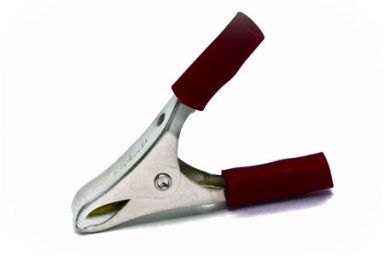 Red Micro-Plier-Type Steel Clip, 15 Amp