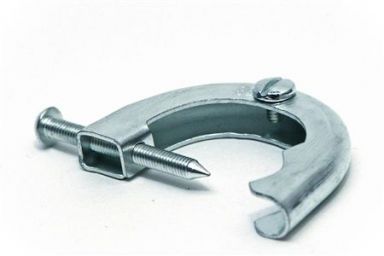 Ground Clamp, Steel, fits up to 1.375" pipe, side screw