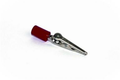 Red Alligator Steel Clip Acetate Handle - 10 Amp