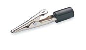 Black Phone Tip Alligator Steel Clip Acetate Handle - 10 Amp