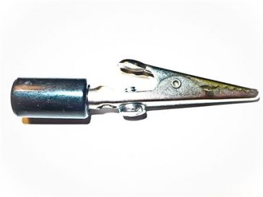 Black Alligator Steel Clip Acetate Handle & Screw - 10 Amp