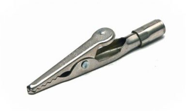 Threaded Barrel Alligator Clip - 10 Amp