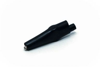 Black Insulated Alligator Steel Clip - 10 Amp