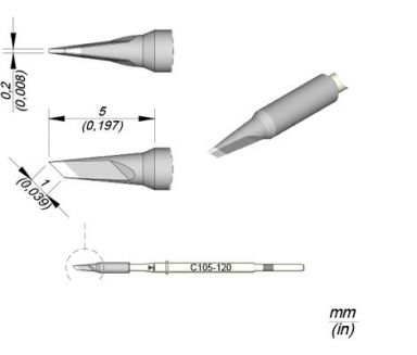 Cartridge Knife 1 X 0.2 Nano Soldering Tip