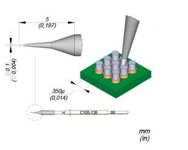 Cartridge Conical dia. � ..1 S1 Nano Soldering Tip