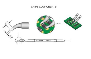 Cartridge Chip dia. � 0.7 S1 PA120 Micro Tweezer Tip