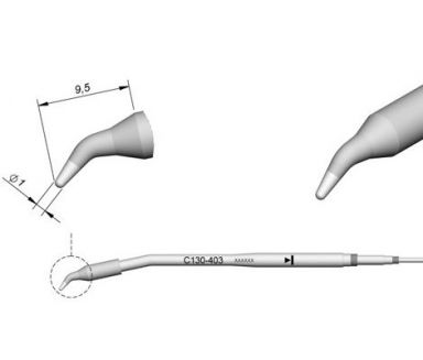 Cartridge Bent dia. � 1 AP130