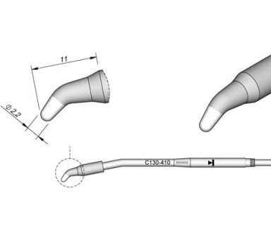 Cartridge Bent dia. � 2.2 AP130