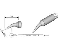 Cartridge Bent dia.  0.2 T210 Soldering Tip