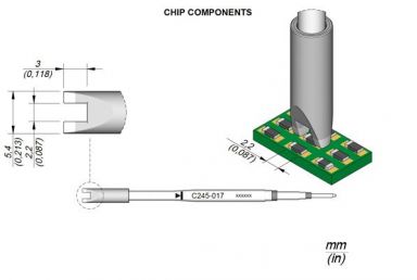 Cartridge Chip 2.2 S1 T245 Soldering Tip