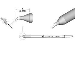 Cartridge Bent dia.  0.4 S1 T245 Soldering Tip