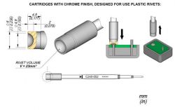 Cartridge Rivet dia.  4.9 T245 Soldering Tip
