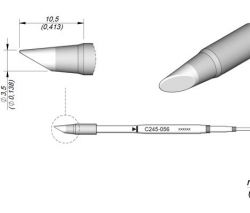 Cartridge Bevel dia.  3.5 HT T245 Soldering Tip