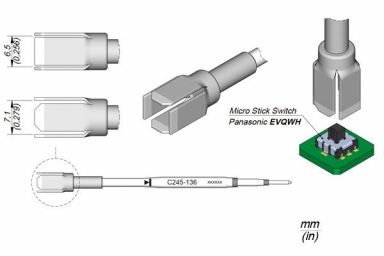 Cartridge Micro Stick Switch T245 Soldering Tip