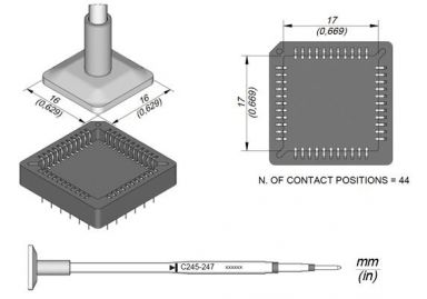 Cartridge Socket 17 x 17 T245 Soldering Tip