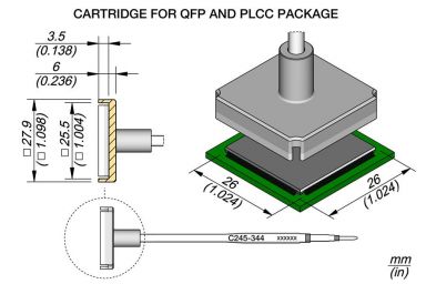 Cartridge QFP 26 x 26