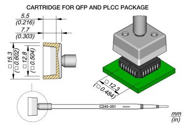 Cartridge QFP 12.3 x 12.3