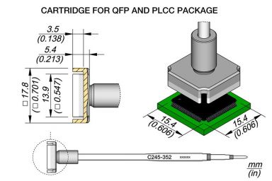Cartridge QFP 15.4 x 15.4