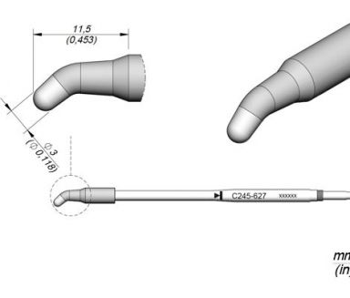Cartridge Bent dia. � 3 T245 Soldering Tip
