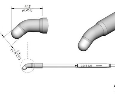 Cartridge Bent dia. � 4 HT T245 Soldering Tip