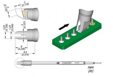 Cartridge Drag 1.25 L T245 Soldering Tip