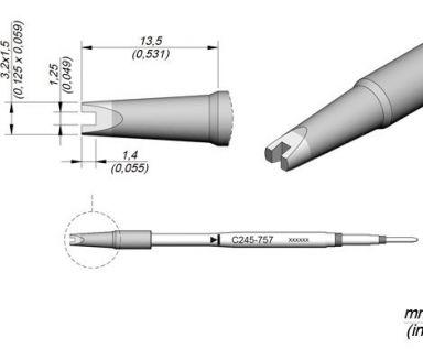 Cartridge Chip 1.25 T245 Soldering Tip
