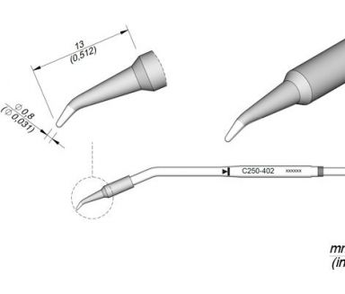 Cartridge Bent dia. � 0.8 AP250