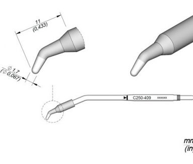 Cartridge Bent dia. � 1.7 AP250