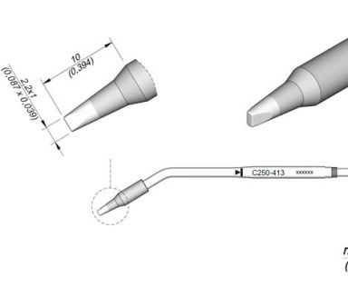 Cartridge Chisel 2.2 x 1 S2 AP250