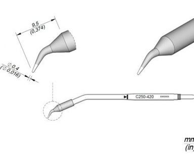 Cartridge Bent dia. � 0.4 AP250
