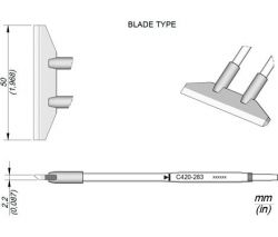 Cartridge Blade 50.0 HT420 Thermal Tweezer Tip