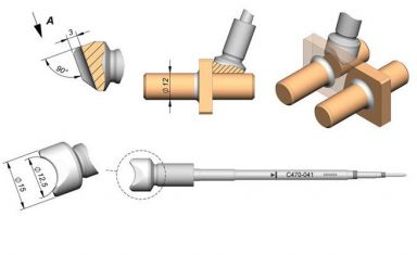 Cartridge Pin/Connector dia. � 12.5 T470 Heavy Duty Iron Tip