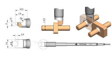 Cartridge Pin/Connector dia. � 4.8 T470 Heavy Duty Iron Tip