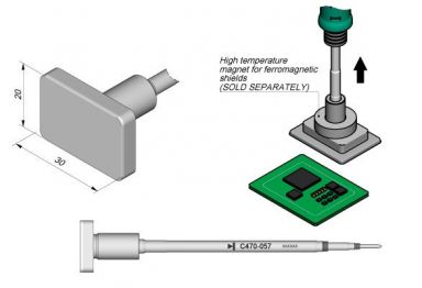Cartridge Flat 20 x 30 T470 Heavy Duty Iron Tip