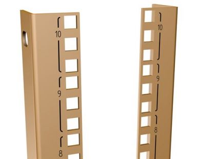 44U 24W SQUARE HOLE RAILS (PAIR)