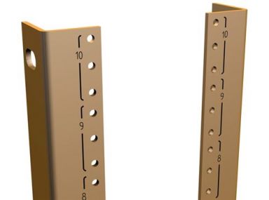 44U 24W 10-32 TAPPED RAILS (PAIR)