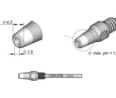 Desoldering Tip dia. � 1.9 DR560 Desoldering Iron Tip