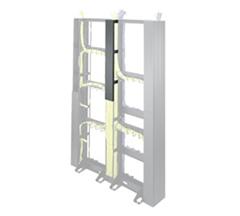 45 SPACE RELAY RACK CENTER CABLE ORGANIZER, B