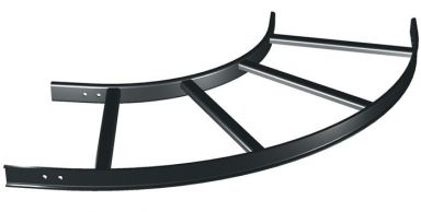 90 HORIZ BEND, 18", BLK, 1PC