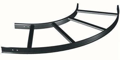 90 HORIZ BEND, BLK, 1 PC