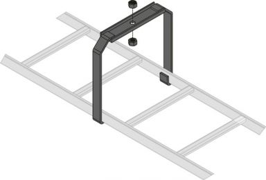 LADDER CENTER BRKT, BLK, 1 PC