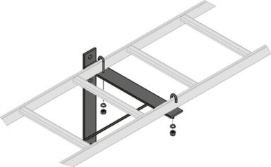 TRIANGLE WALL BRKT, BLK, 6 PC