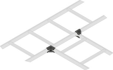 HORIZ T SPLICE HDWR,  6 PC