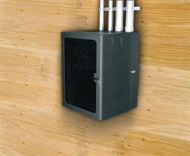 2' DATA WALL CAB PLEXI DR, 22D, 10-32 RAIL