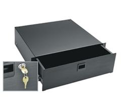 3 SPACE (5 1/4") RACK DRAWER, BLACK BRUSHED F