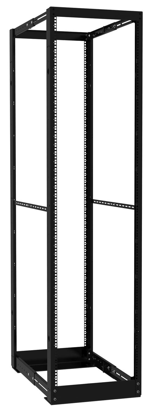 DC4R44 Hammond MFG 44U Heavy Duty 4-Post Adj Depth 24in-36in Rack