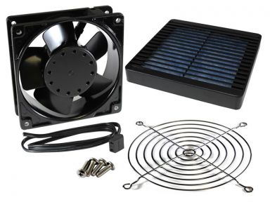 Filter Fan Kits - 80mm (3.15") Fan, 115VAC, 32CFM, Black