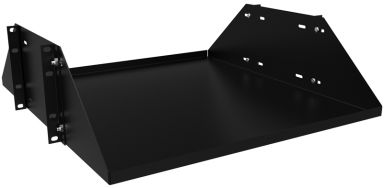 Two Post Rack Mounting Deep Channel Battery Shelf 19" deep