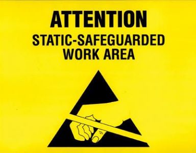 ESD Warning Sign, 8.5 in. x 11 in.