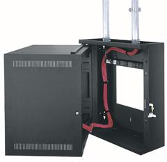 10SP/17"D ECONO WALL RACK, BLACK